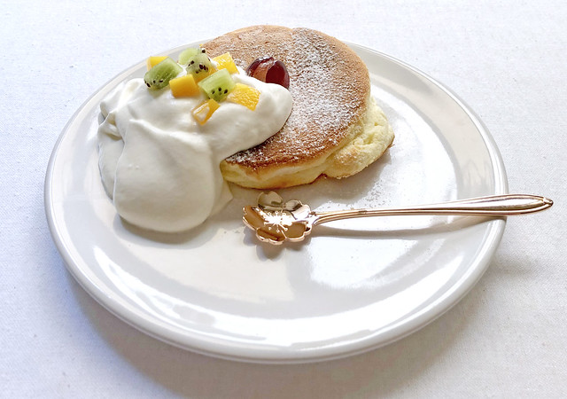Japanese trendy food - fluffy pancakes